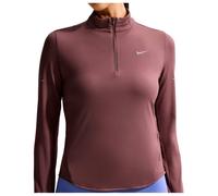 Nike - Women's Swift Dri-Fit UV 1/2-Zip Running Top - T-shirt de running - M - tattoo / reflective silver