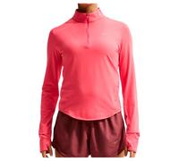 Nike - Women's Swift Dri-Fit UV 1/2-Zip Running Top - T-shirt de running - XL - sea coral / reflective silver