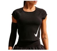 Nike - Women's Swoosh Run Dri-FIT S/S Running Top - T-shirt de running - XS - black / white / reflective silver / white
