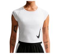 Nike - Women's Swoosh Run Dri-FIT S/S Running Top - T-shirt de running - XS - white / photon dust / reflective silver / black