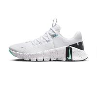 Nike Womens Training Shoe W Free Metcon 5, White/Emerald Rise-Black, DV3950-101, 44.5 EU (W 12 US)