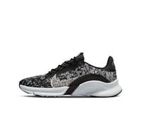 Nike Women's Training Shoes Superrep Go 3 Flyknit Next Nature, Black/Metallic Silver-White, DH3393-010, 36.5 EU (6 US)
