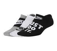 Nike Y NK Everyday LTWT NS 3PR-HBR Chaussettes Fille, Blk(Wh)/Wh(Blk)/DGH(Wh), FR : S (Taille Fabricant : S)
