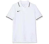 Nike - Y TM CLUB19 SS - Polo - Mixte Enfant - Blanc (White/Black/100) - Taille: M