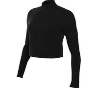 Nike Zenvy FV7423-010 Dri-Fit T-shirt à manches longues avec fermeture éclair sur toute la longueur, pour femme, noir/gris froid, taille XS