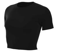 NIKE Zenvy Haut À Manches Courtes Dri-Fit pour Femme, Black/Cool Grey, IB8964-010, S