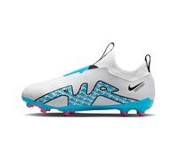 NIKE Zoom Vapor 15 Academy FG/MG Chaussures Football (FG) White/Baltic Blue-Pink Blast 13C