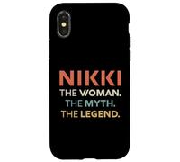 Nikki The Woman The Myth Legend Name Personnalisé Femme Coque pour iPhone X/XS