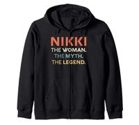 Nikki The Woman The Myth Legend Name Personnalisé Femme Sweat à Capuche