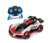Nikko RC 10201 Nano Omni X, Ferngesteuertes RC Auto, Offroad Fahrzeug bis 14 km/h, Multidirektionale Räder für 360° Drehung, 2,4 Ghz, USB Schnellladung, Kinder ab 6 Jahren & Erwachsene, ca. 24 cm, Rot