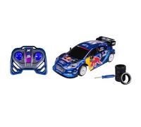 Nikko RC 10403 M-Sport Ford Puma #8 Tänak 28 cm, détails réalistes avec kit supplémentaire de pneus et Tournevis, Voiture de Rallye RC avec télécommande 2,4 GHz, portée de 30 m, à partir de 6 Ans,