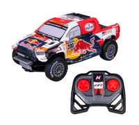 Nikko RC 10591 Night Mode Toyota Gazoo Dakar Voiture de Rallye télécommandée, détails réalistes, Phare LED, 25 cm, télécommande 2,4 GHz, portée de 40 m, pour Enfants à partir de 6 Ans, Bleue
