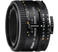Nikon AF NIKKOR 50 mm F1.8 D 52 mm Objectif (adapté à Nikon F) noir Reconditionné Bon état