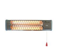 NIKLAS - Reglette infrarouge quartz 1200W chauffage mural intérieur et extérieur
