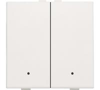 Niko Double Bouton Poussoir Intelligent Avec Led Et Capteurs De Confort - 101-52202
