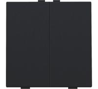 Niko Home Control Bouton Poussoir Double Noir Revêtu - 161-51002