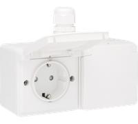 Niko New Hydro Wall Outlet Box (WCD Switchgear) (Prise européenne) - 701-37846