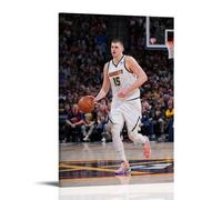 Nikola Jokic Poster imperméable résistant à l'humidité, facile à installer et à la décoloration, style cadre, 30 x 45 cm
