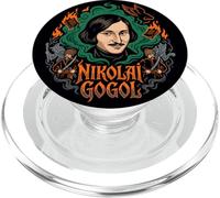Nikolai Gogol Portrait Mystique Satirique Littérature Russe PopSockets PopGrip pour MagSafe