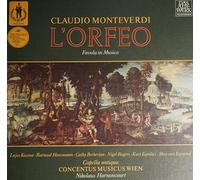 Nikolaus Harnoncourt und Concentus musicus Wien / Lajos Kozma / Rotraud Hansmann / Cathy Berberian / Nigel Rogers / Kurt Equiluz / Max von Egmond u.a. - Monteverdi: L'Orfeo (Gesamtaufnahme, italienisch) [Vinyl Schallplatte] [3 LP Box-Set]