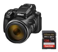 Nikon COOLPIX P1100 16 mpix Noir + SanDisk Extreme PRO 128 Go