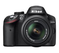 Nikon D3200 + 18-55mm + 8GB Kit d'appareil-photo SLR 24,2 MP CMOS 6016 x 4000 pixels Noir