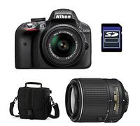 NIKON D3300 + 18-55 VR + 55-200 VRII + Sac + SD 4Go