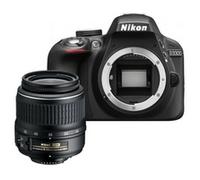 Nikon D3300 + AF-P 18-55mm VR Kit d'appareil-photo SLR 24,2 MP CMOS 6000 x 4000 pixels Noir