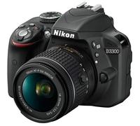 Nikon D3300 + AF-P 18-55mm VR Kit d'appareil-photo SLR 24,2 MP CMOS 6000 x 4000 pixels Noir