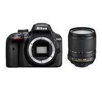 Nikon D3400 + AF-S 18-105 mm 1:3.5-5.6G ED VR Kit d'appareil-photo SLR 24,2 MP CMOS 6000 x 4000 pixels Noir