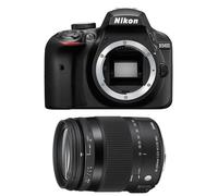 NIKON D3400 + SIGMA 18-200 OS HSM CONTEMPORARY GARANTI 3 ans