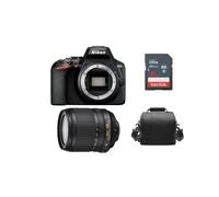 NIKON D3500 noir + AF-S 18-105MM F3.5-5.6G ED VR + sac + carte SD 16 Go