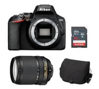 NIKON D3500 reflex 24.2 mpix Black + objectif AF-S 18-140MM F3.5-5.6G ED VR DX + camera Bag + 16gb SD card