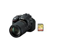 Nikon D5300 DX Noir 24,2 MP + AF-S 18-140mm f/3.5-5.6G ED VR + SanDisk Extreme 64 Go SD