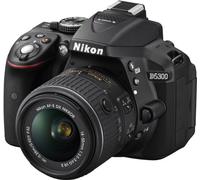 Nikon D5300 Kit Reflex numérique 3,2" (8,12 cm) 24,2 Mpix Zoom Optique 3X USB/HDMI/SD Noir + AF-S DX VR II Objectif 18-55 mm