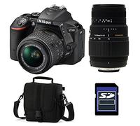 NIKON D5500 + 18-55 VRII + SIGMA 70-300 DG MACRO + Sac + Carte SD 4Go