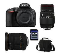NIKON D5500 + SIGMA 17-50 DC OS HSM + SIGMA 70-300 DG APO MACRO + Sac + Carte SD 4Go
