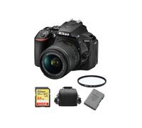 Nikon D5600 Kit Af-P 18-55Mm Vr+64Gb Sd Card+Bag+En-El14 55Mm Filter