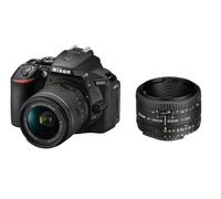 NIKON D5600 reflex 24.2 mpix KIT AF-P 18-55MM F3.5-5.6G VR + objectif AF 50MM F1.8D