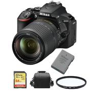 NIKON D5600 reflex 24.2 mpix KIT AF-S 18-140mm F3.5-5.6G ED VR DX + SD 64 Go + Sac + EN-EL14A Batterie + HOYA UX UV 67mm Filter