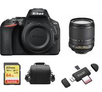 NIKON D5600 reflex 24.2 mpix + Objectif AF-S 18-105MM F3.5-5.6G ED VR + SD 64Go + Sac + Memory Card Reader