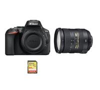 NIKON D5600 reflex 24.2 mpix + objectif AF-S 18-200MM F3.5-5.6G ED VR II DX + 64GB SD card