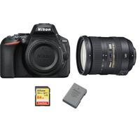 NIKON D5600 reflex 24.2 mpix + Objectif AF-S 18-200MM F3.5-5.6G ED VR II DX + 64GB SD card + NIKON EN-EL14A Battery