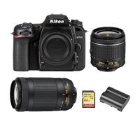 NIKON D7500 + AF-P 18-55 mm + AF-P 70-300 mm + SanDisk Extreme 64 Go SD + EN-EL15A
