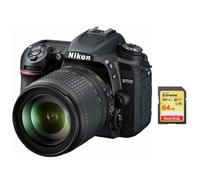 NIKON D7500+AF-S 18-105mm f/3,5-5,6G ED VR+Carte SD SanDisk Extreme 64 Go