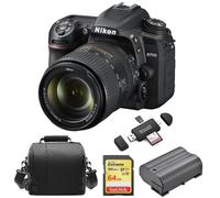 NIKON D7500 + AF-S 18-300mm ED VR DX + Carte mémoire 64 Go + Sac + Batterie EN-EL15A + Lecteur de cartes