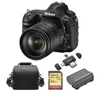 Nikon D850 AF-S 24-120 mm f/4G ED VR + carte SD de 64 Go + sac + batterie + lecteur de carte