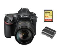 NIKON D850 reflex 45.4 mpix KIT AF-S 24-120MM F4G ED VR + 64GB SD card + EN-EL15A Battery