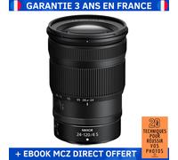 Nikon NIKKOR Z 24-120mm F4 S + Ebook '20 Techniques pour Réussir vos Photos' - Objectif Nikon Z