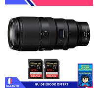 Nikon Z 100-400mm F4.5-5.6 VR S + 2 SanDisk 128GB Extreme PRO UHS-II SDXC 300 MB/s + Ebook 'Devenez Un Super Photographe' - Objectif Nikon Z pour Nikon Hybride